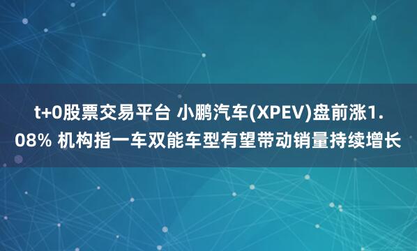 t+0股票交易平台 小鹏汽车(XPEV)盘前涨1.08% 机构指一车双能车型有望带动销量持续增长